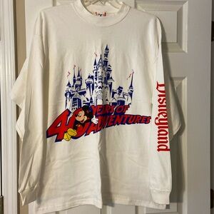 NWT  Disneyland 40th Anniversary Long Sleeve T-Shirt  SZ  XXL